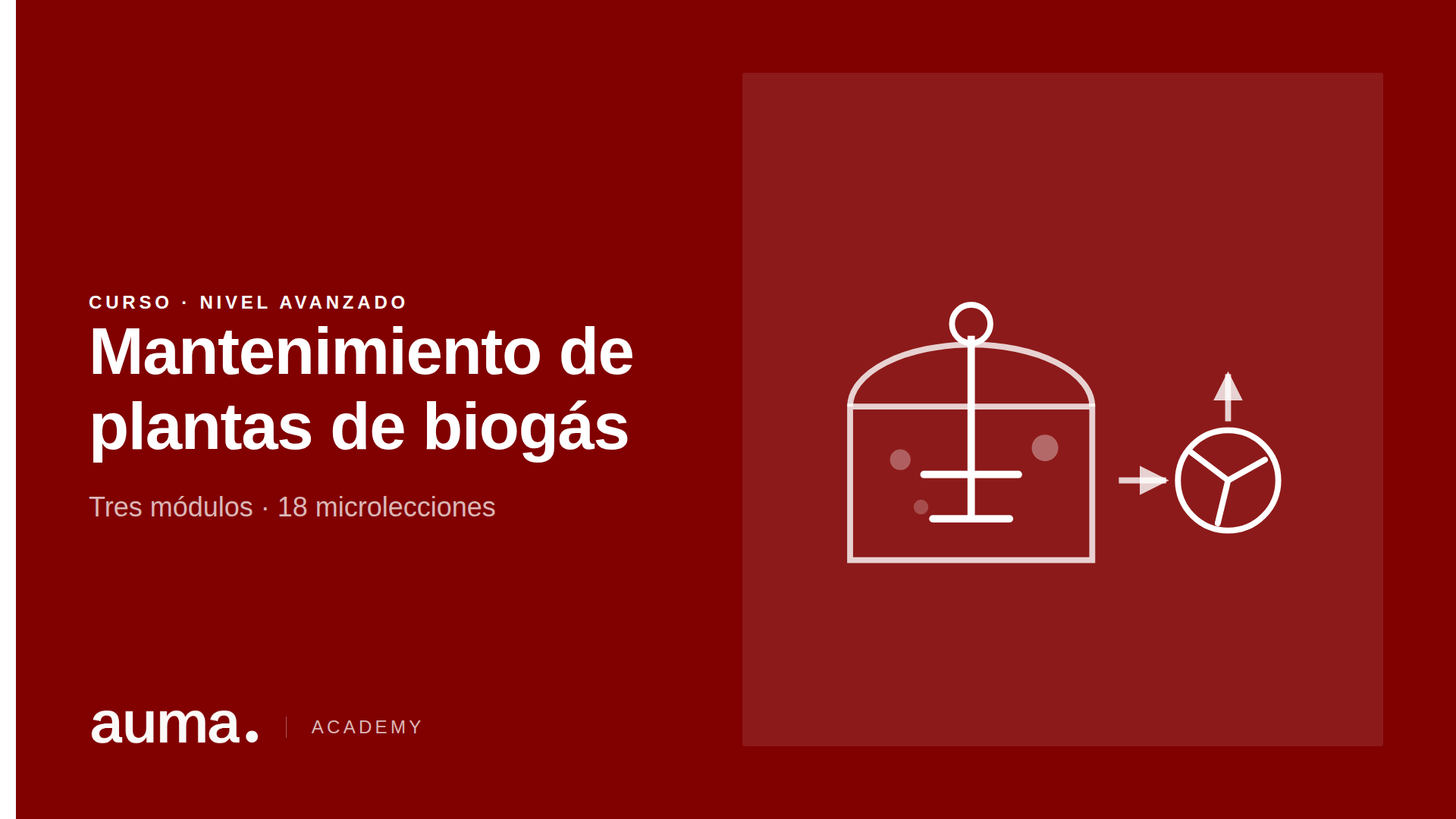 Mantenimiento de plantas de biogás